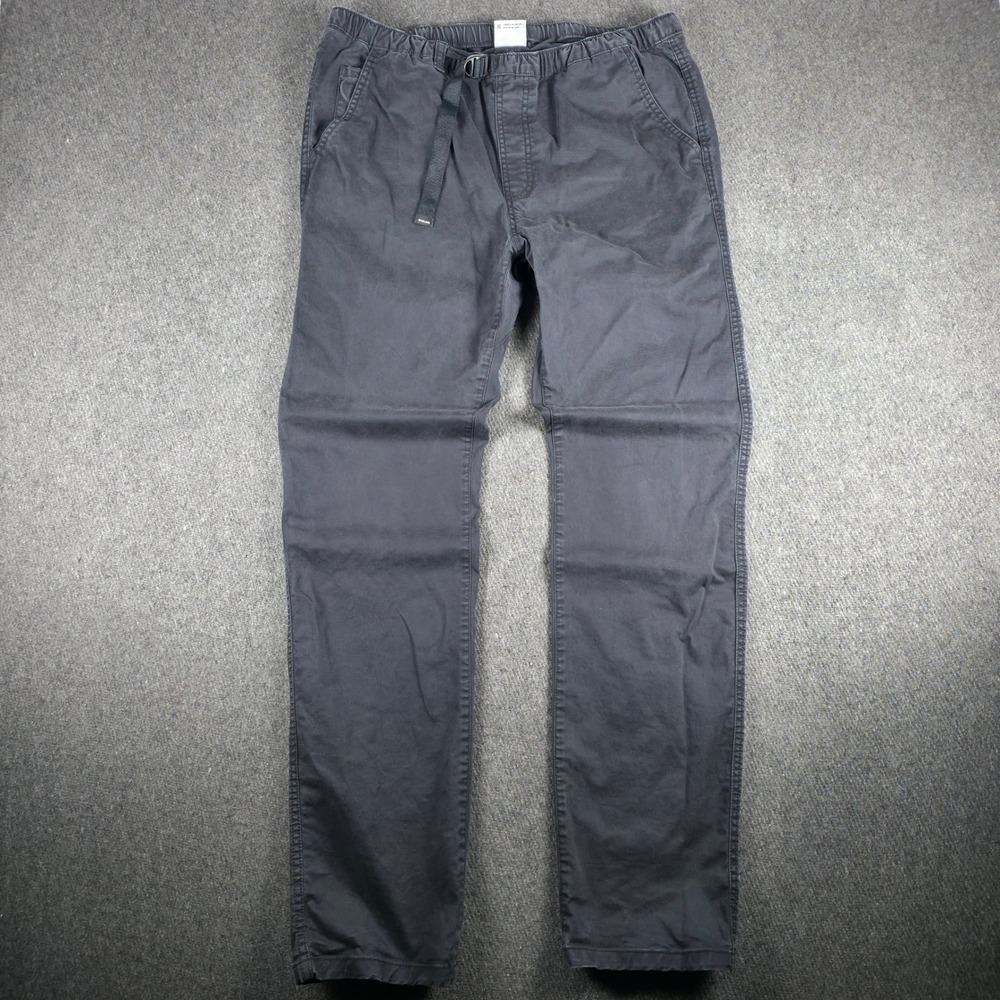 prAna High Rock Pants Mens Medium Charcoal Organic Cotton Climbing Gorpcore